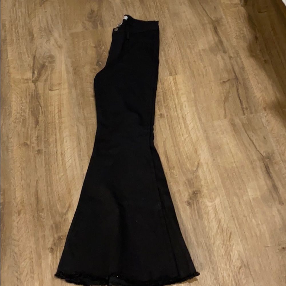 Black Flare leg stretch jeans